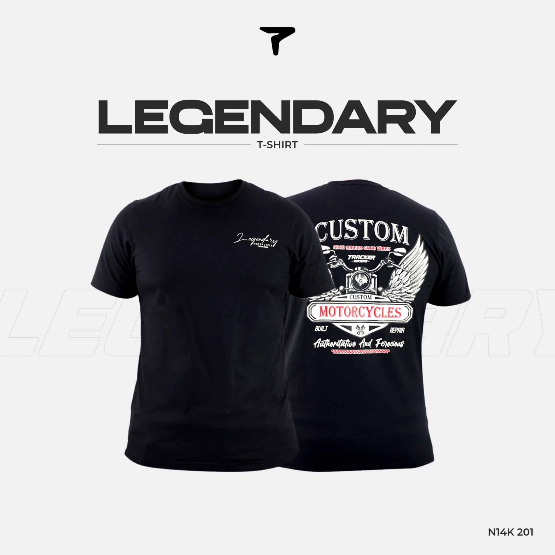 Kaos Lengan Pendek Pria Tracker Legendary