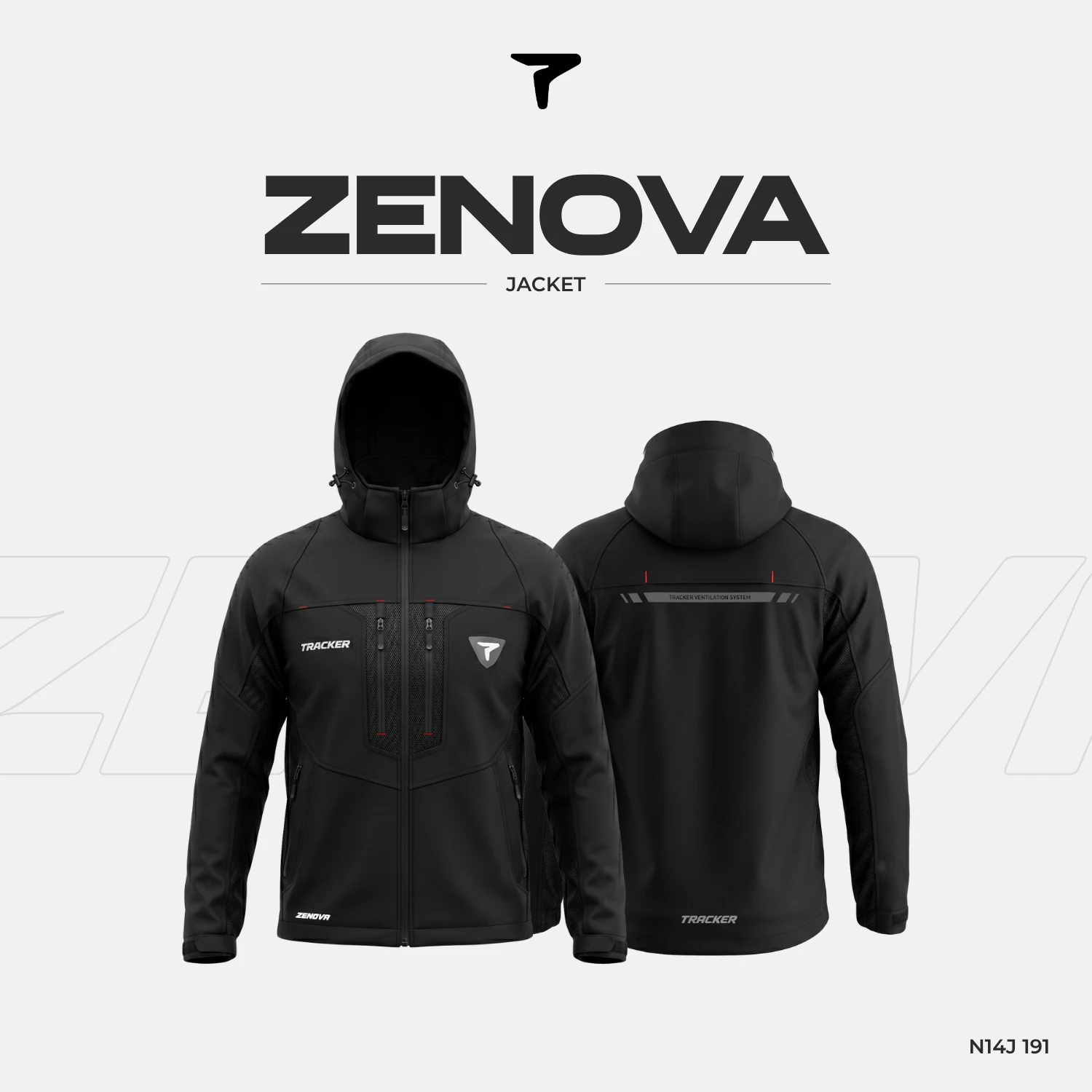 Jaket Motor Pria Waterproof Windproof Premium Anti Air, Anti Angin, Protector ZENOVA TRACKER