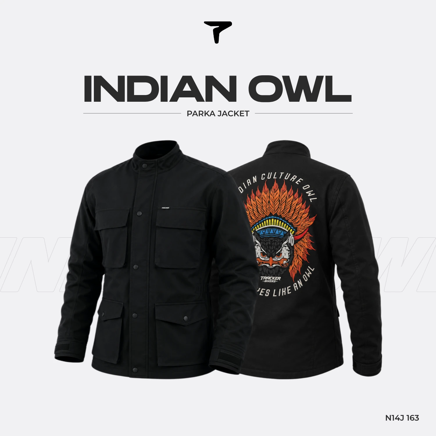 Jaket Parka Pria Tracker Indian Owl
