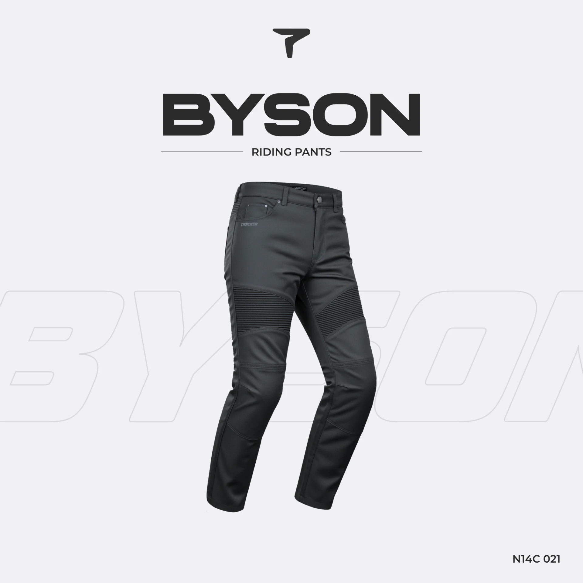 Celana Motor Pria BYSON N14C 021 Riding Pants Knee Protector Stretch TRACKER
