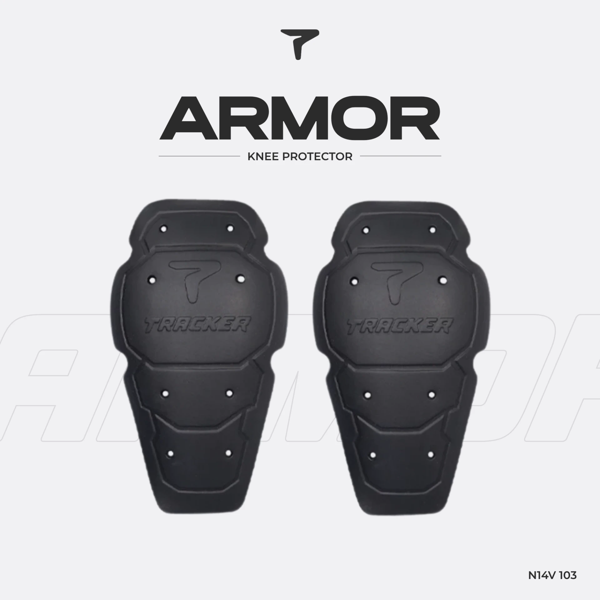 Protector Jaket Motor Pria Tracker Armor Knee - Pelindung Lutut
