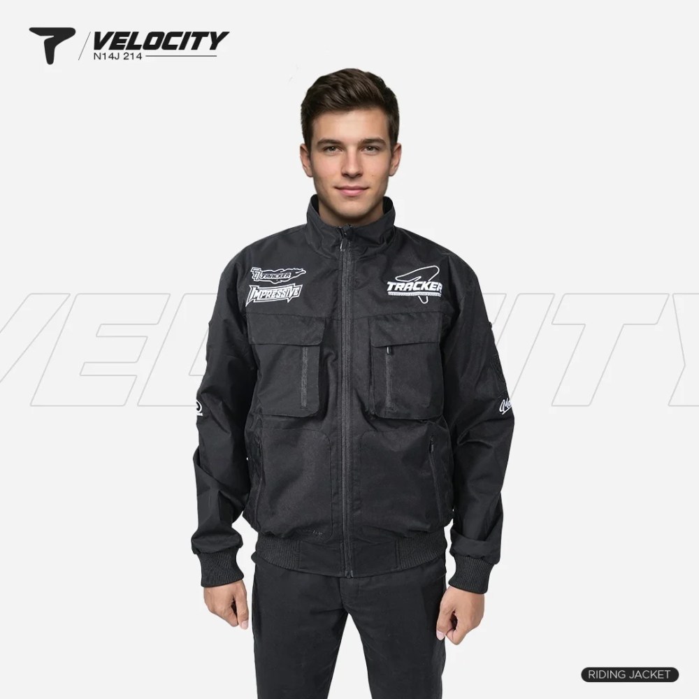 Alternative view of Jaket Motor Pria Tracker Series Velocity