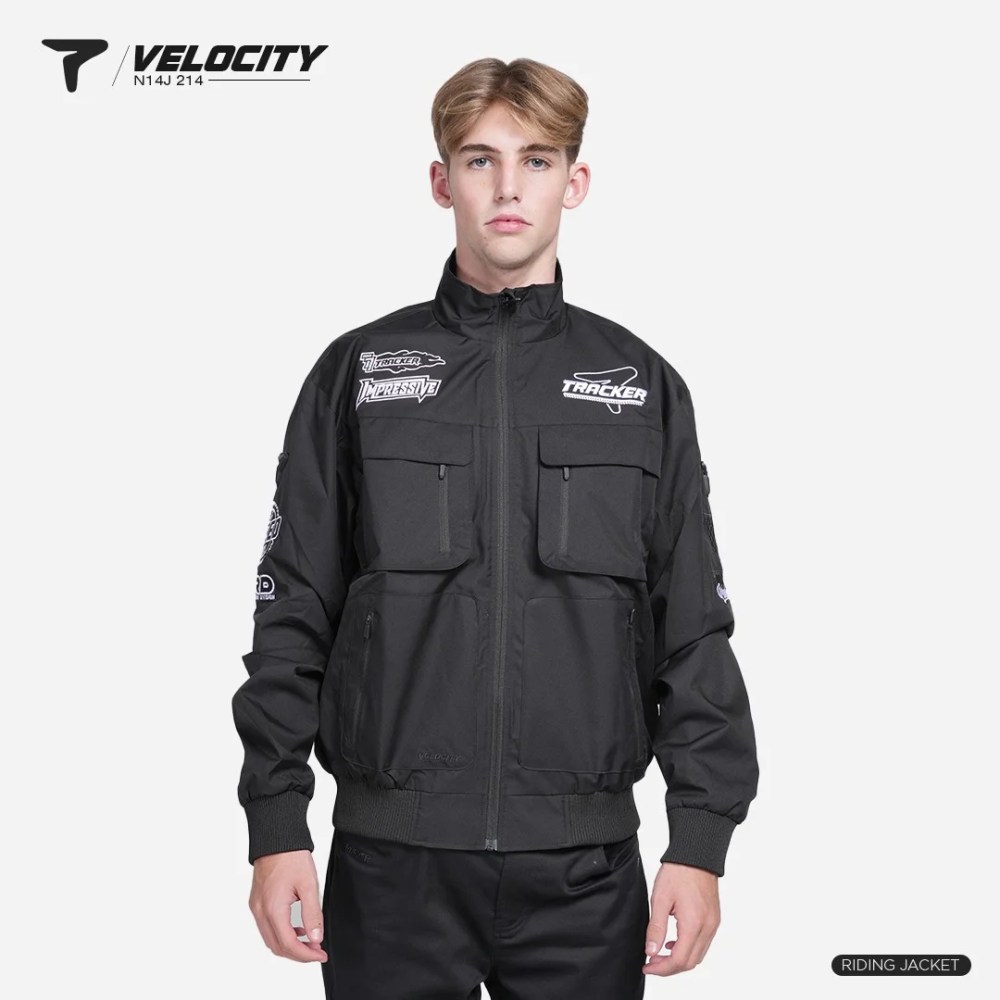 Alternative view of Jaket Motor Pria Tracker Series Velocity